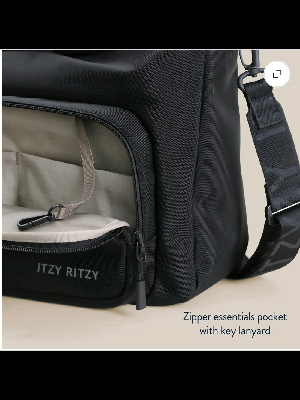 Itzy Ritzy Belong Cargo Caddy Crossbody Diaper Bag Baby NWT